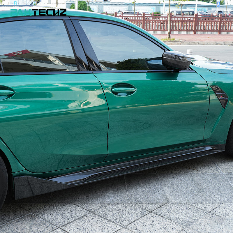 Paktechz Dry Carbon Side Skirts for 2021+ BMW M3 G80 and M4 G82/G83
