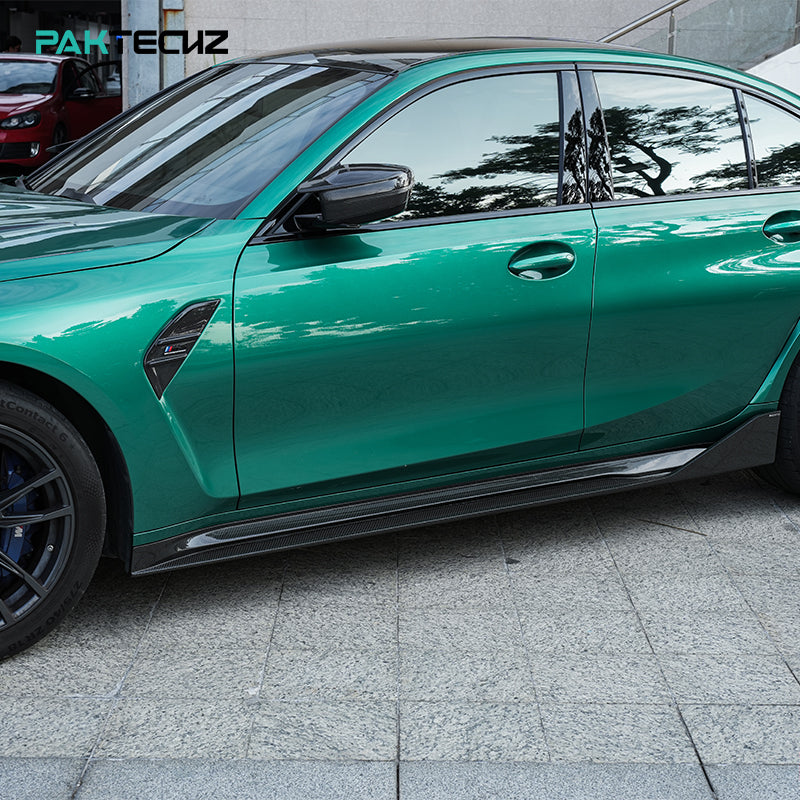 Paktechz Dry Carbon Side Skirts for 2021+ BMW M3 G80 and M4 G82/G83