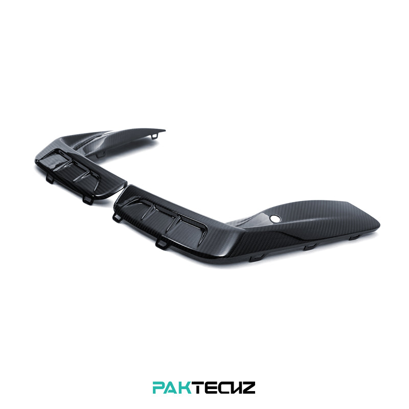 Paktechz Dry Carbon Front Bumper Canards for 2018+ BMW M8 F91/F92/F93
