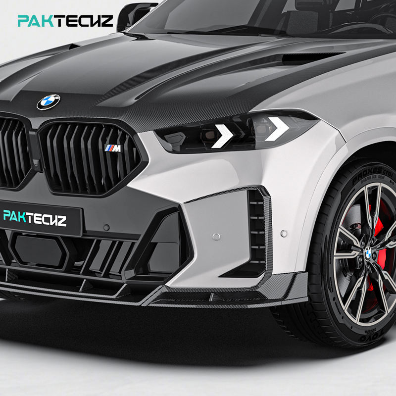 Paktechz Dry Carbon Front Canards for BMW X6 G06 (2019–2024)