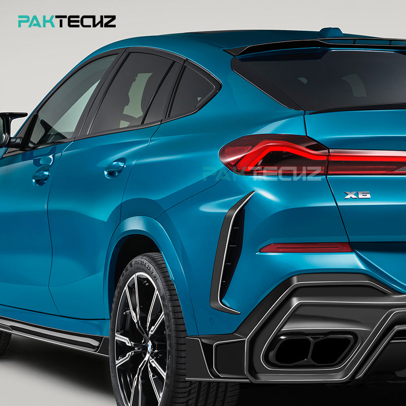 Paktechz Dry Carbon Rear Canards for BMW X6 G06 (2019–2024)