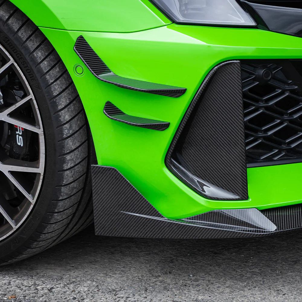 Sooqoo Dry Carbon Facelift Front Canards for Audi RS3 8Y (2021–Present)