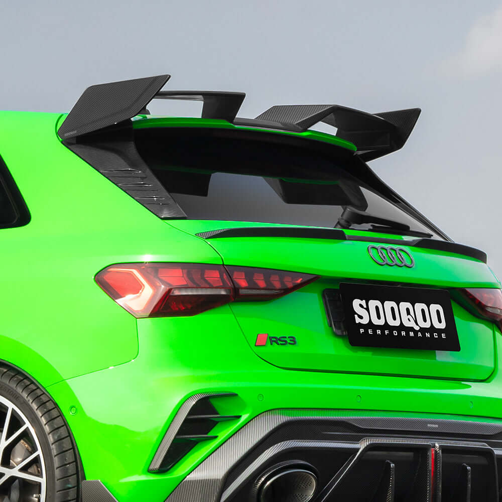 Sooqoo Dry Carbon Top Spoiler for Audi RS3 8Y Sportback (2021–Present)