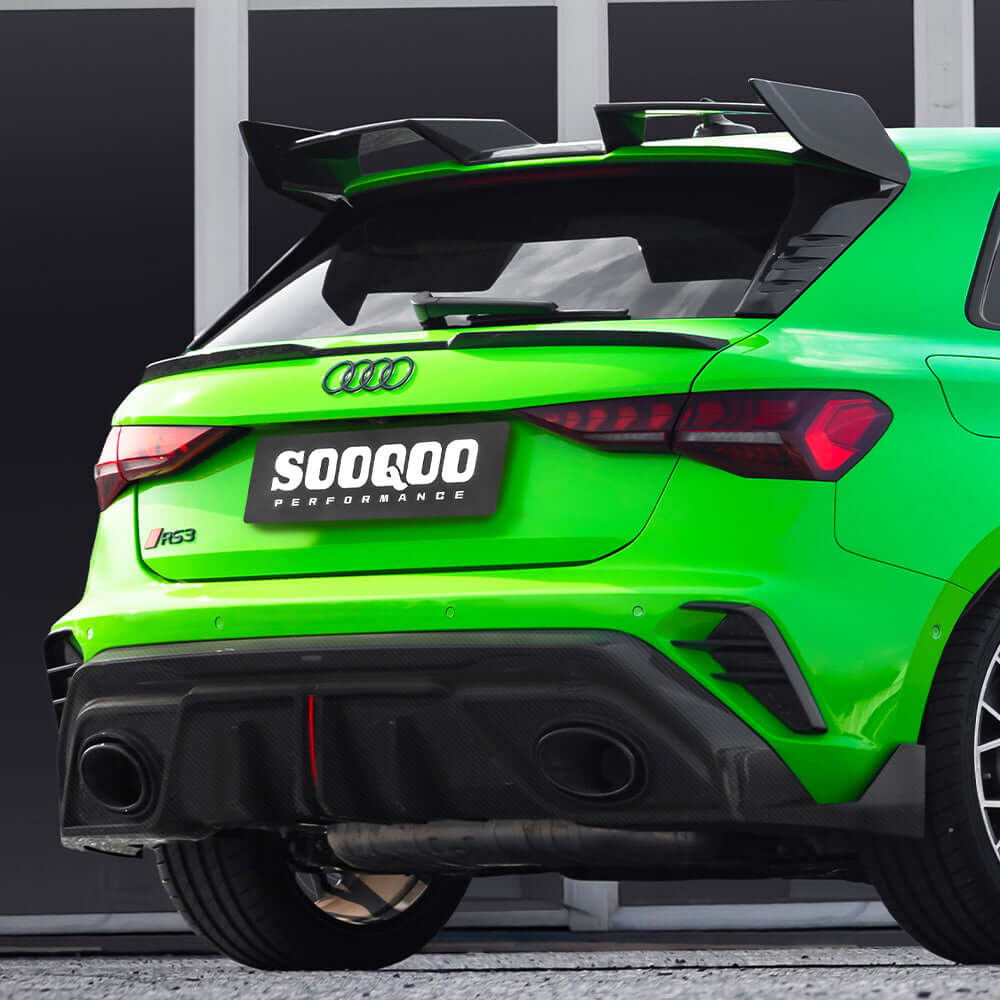 Sooqoo Dry Carbon Rear Spoiler for Audi RS3 8Y Sportback (2021–Present)