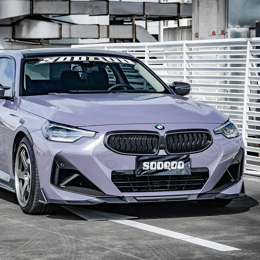 Sooqoo Dry Carbon Front Splitter for BMW 2 Series G42 (2022–Present)