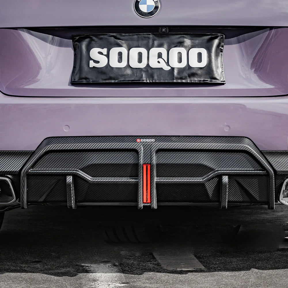 Sooqoo Dry Carbon Rear Diffuser with Light for BMW 2 Series G42 (2022–Present)