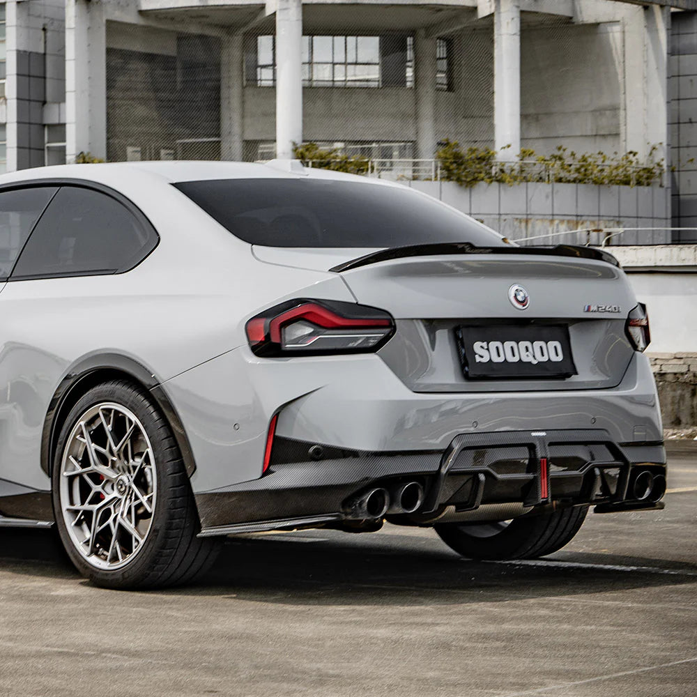 Sooqoo Dry Carbon Rear Spats for BMW 2 Series G42 (2022–Present)