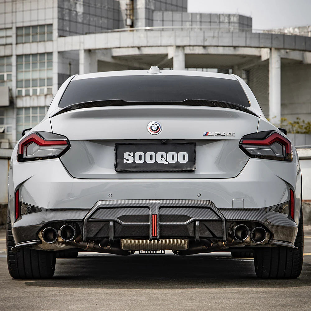 Sooqoo Dry Carbon Rear Spats for BMW 2 Series G42 (2022–Present)