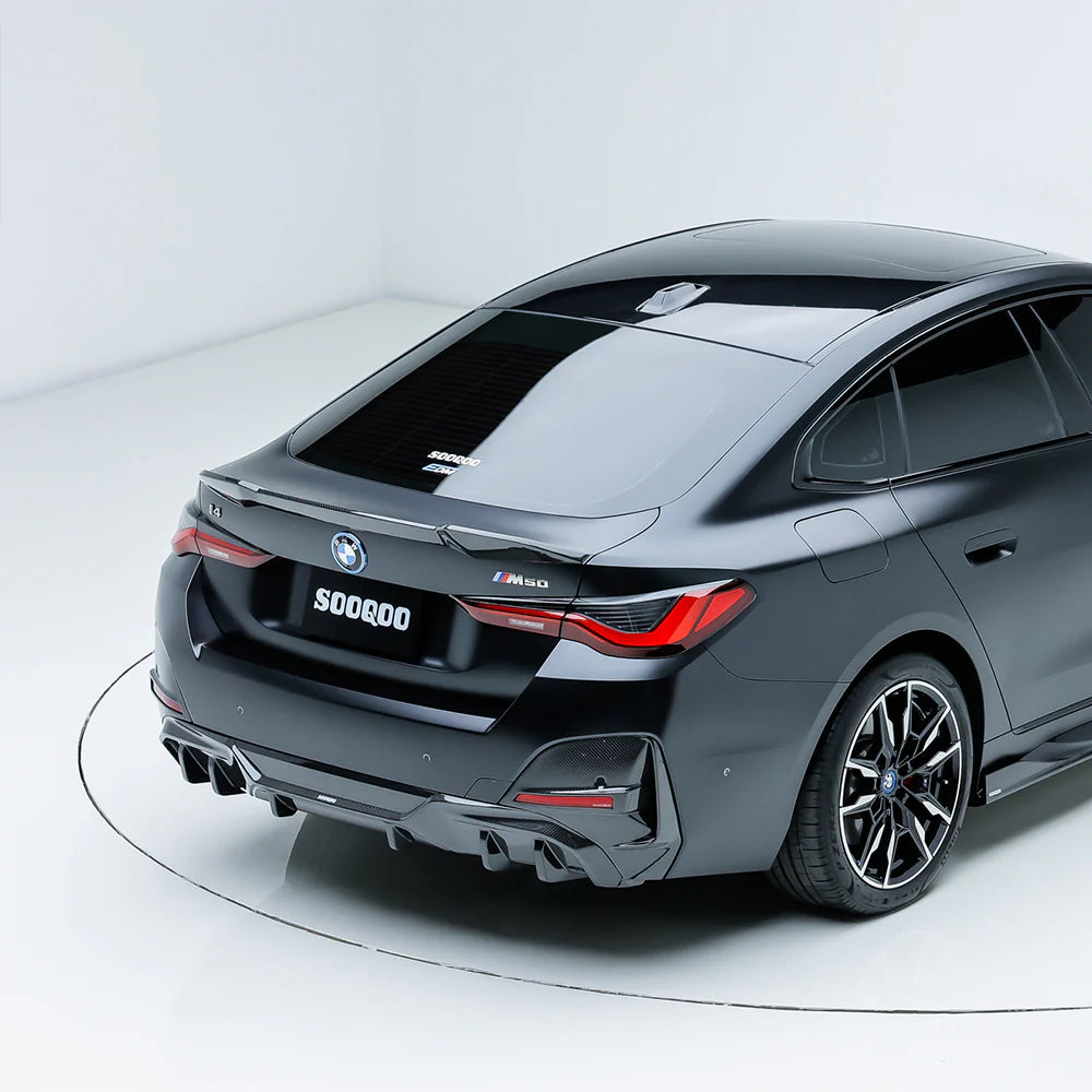 Sooqoo Dry Carbon Rear Bumper Inserts for BMW 4 Series G26 (2021–Present)