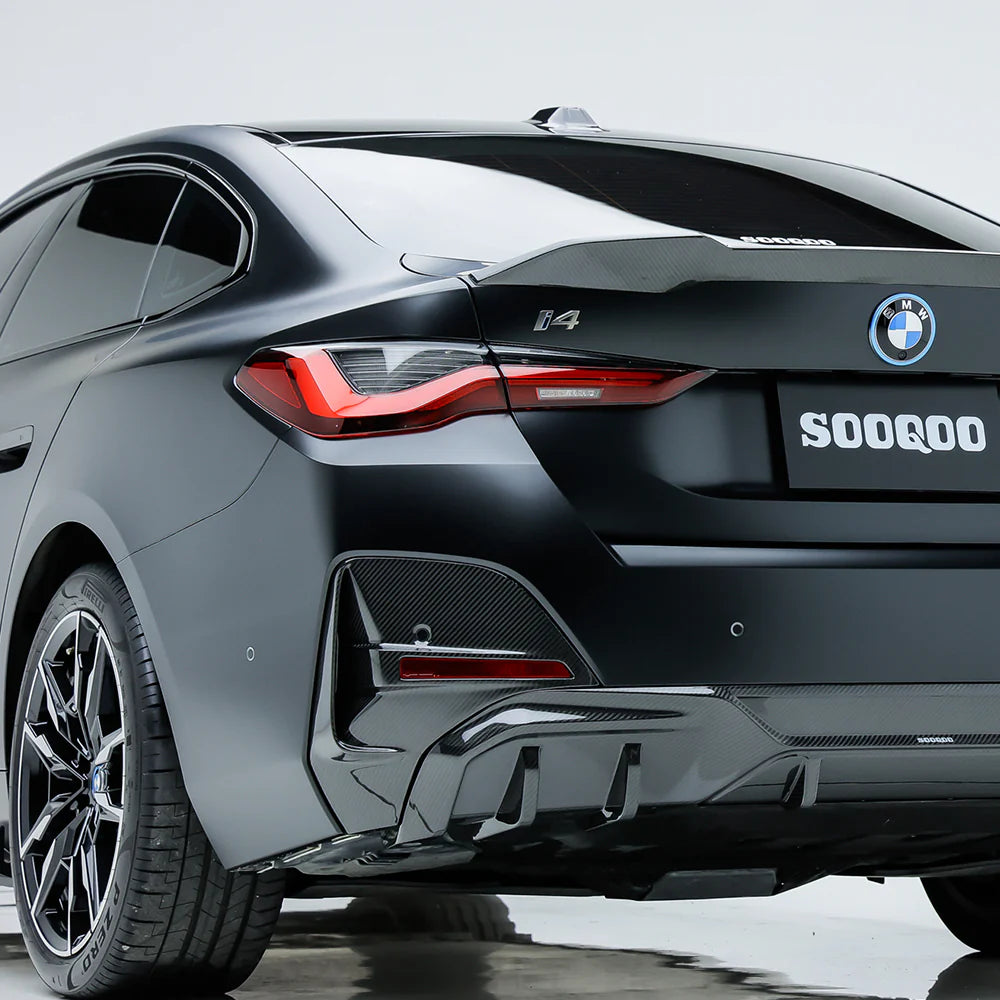 Sooqoo Dry Carbon Rear Bumper Inserts for BMW 4 Series G26 (2021–Present)