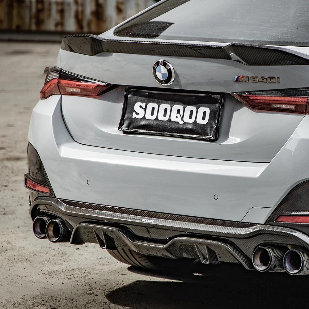 Sooqoo Dry Carbon Rear Diffuser Dual Tips for BMW 4 Series G26 (2021–Present)