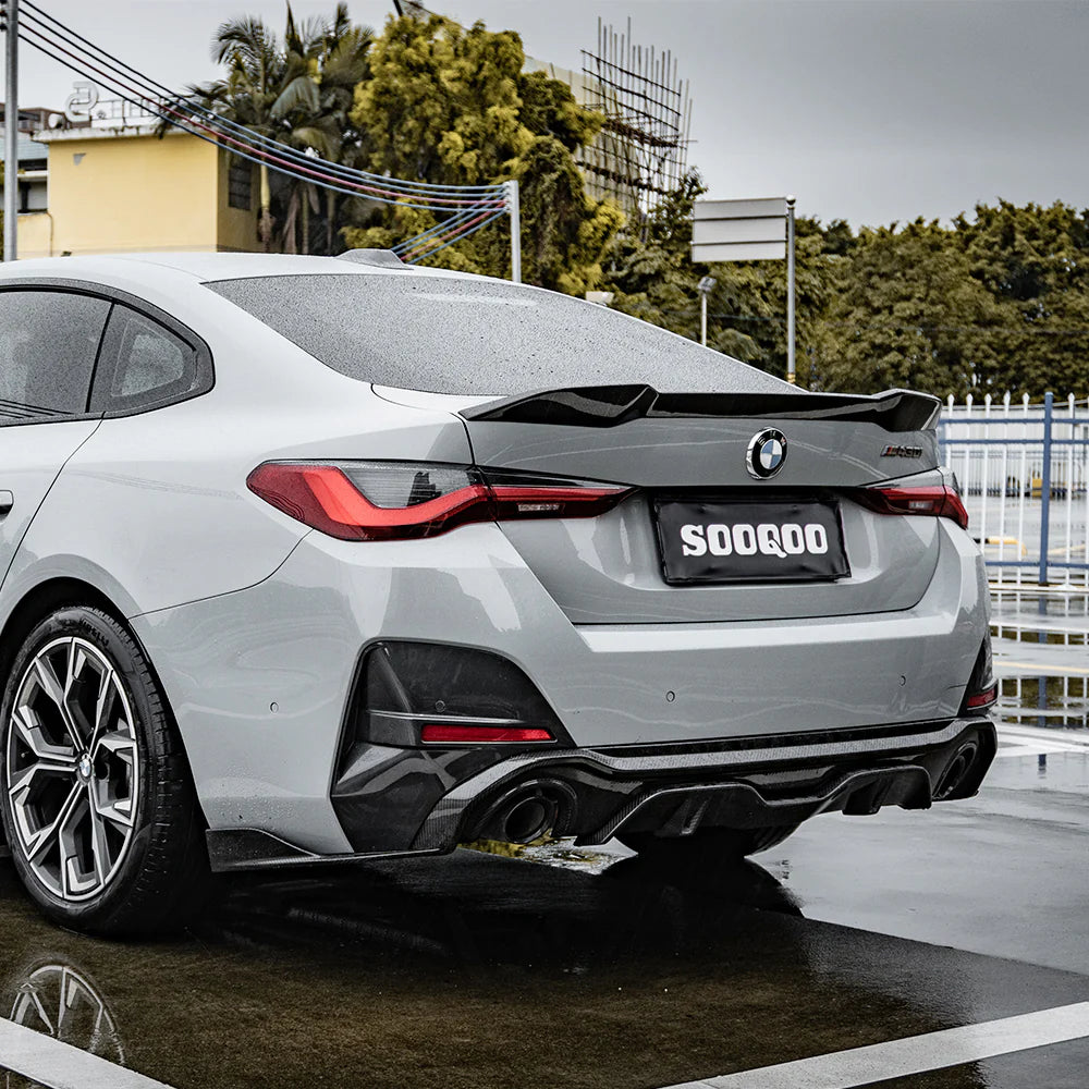 Sooqoo Dry Carbon Rear Diffuser Single Tip for BMW 4 Series G26 (2021–Present)