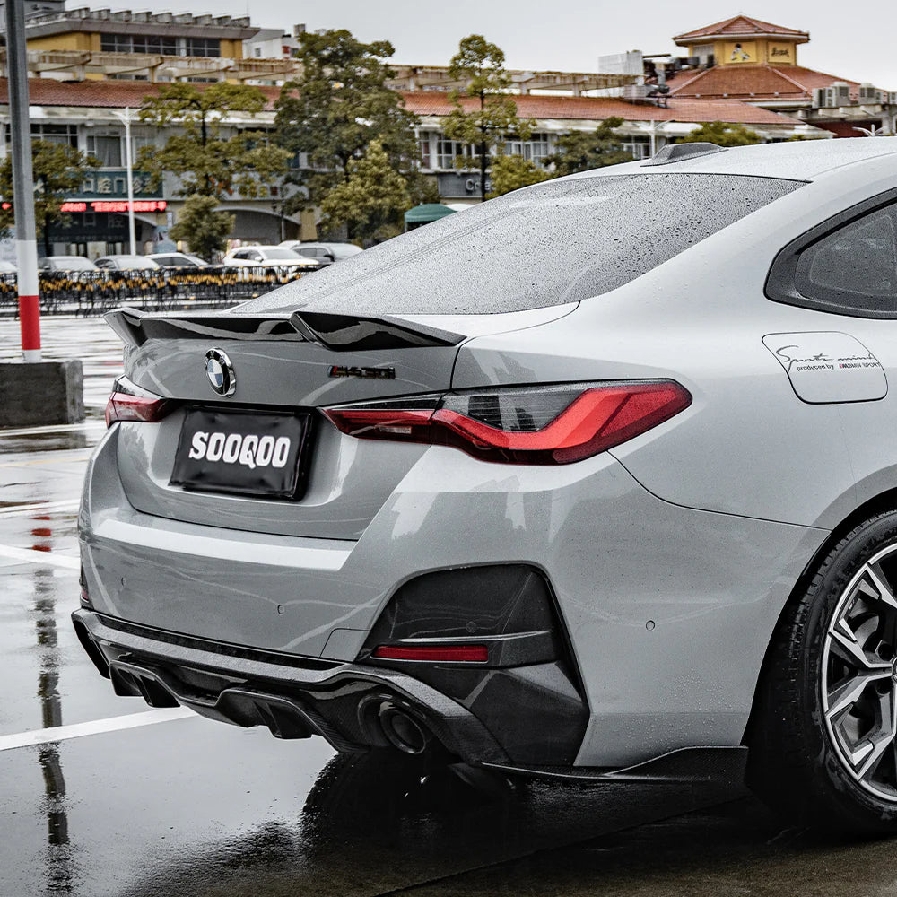 Sooqoo Dry Carbon Rear Diffuser Single Tip for BMW 4 Series G26 (2021–Present)