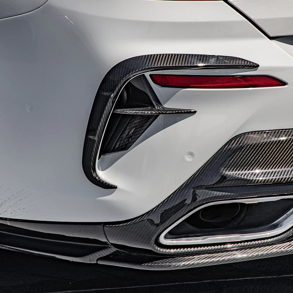 Sooqoo Dry Carbon Rear Bumper Inserts for BMW 8 Series G14 (2019–Present)