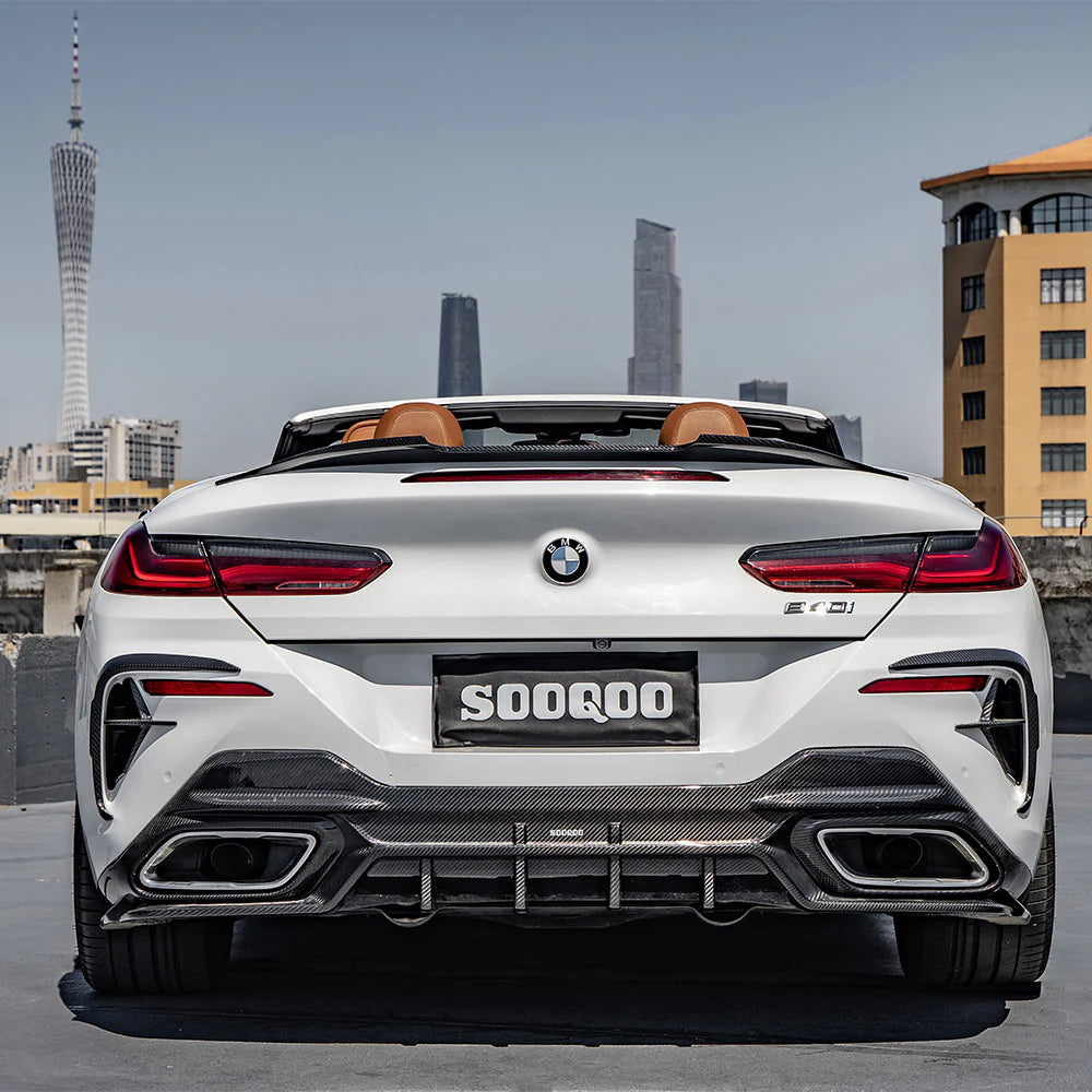 Sooqoo Dry Carbon Rear Diffuser for BMW 8 Series G14 (2019–Present)