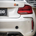 Sooqoo Dry Carbon Rear Bumper Inserts for BMW M2 F87 (2015–2022)