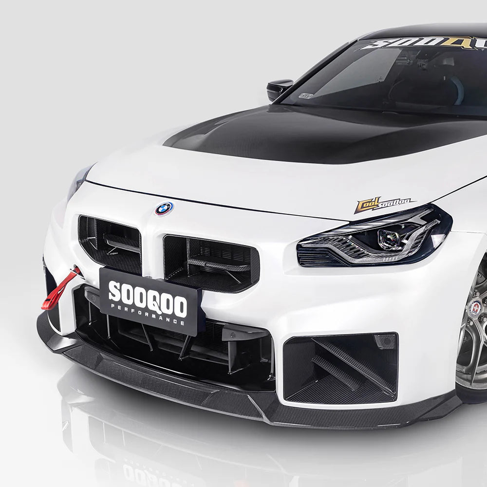 Sooqoo Dry Carbon V3 Front Lip for BMW M2 G87 (2023–Present)
