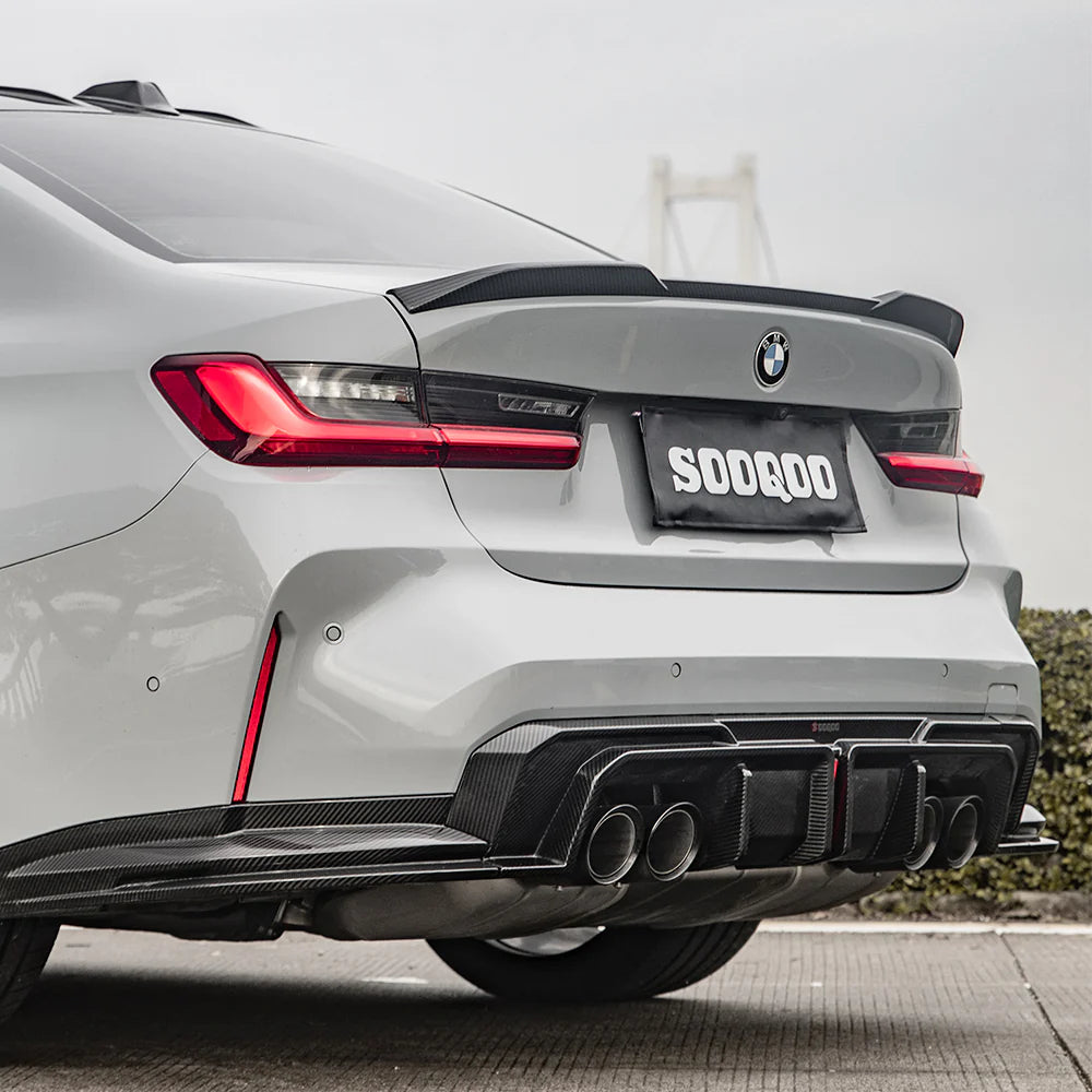 Sooqoo Dry Carbon V1 Rear Diffuser for BMW M3/M4 G8X (2021–Present)