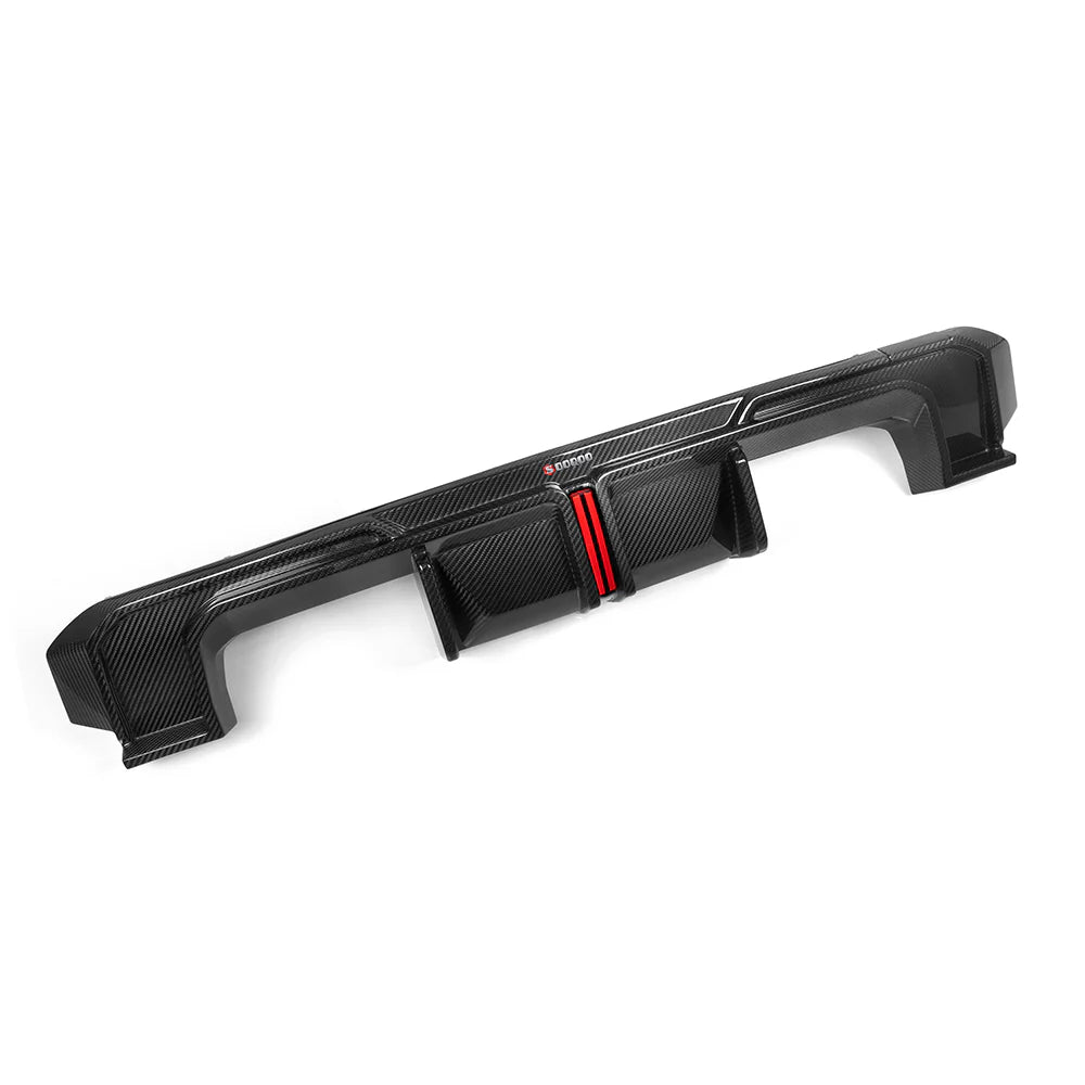 Sooqoo Dry Carbon V1 Rear Diffuser w/ Brake Light for BMW M3/M4 G8X (2021–Present)