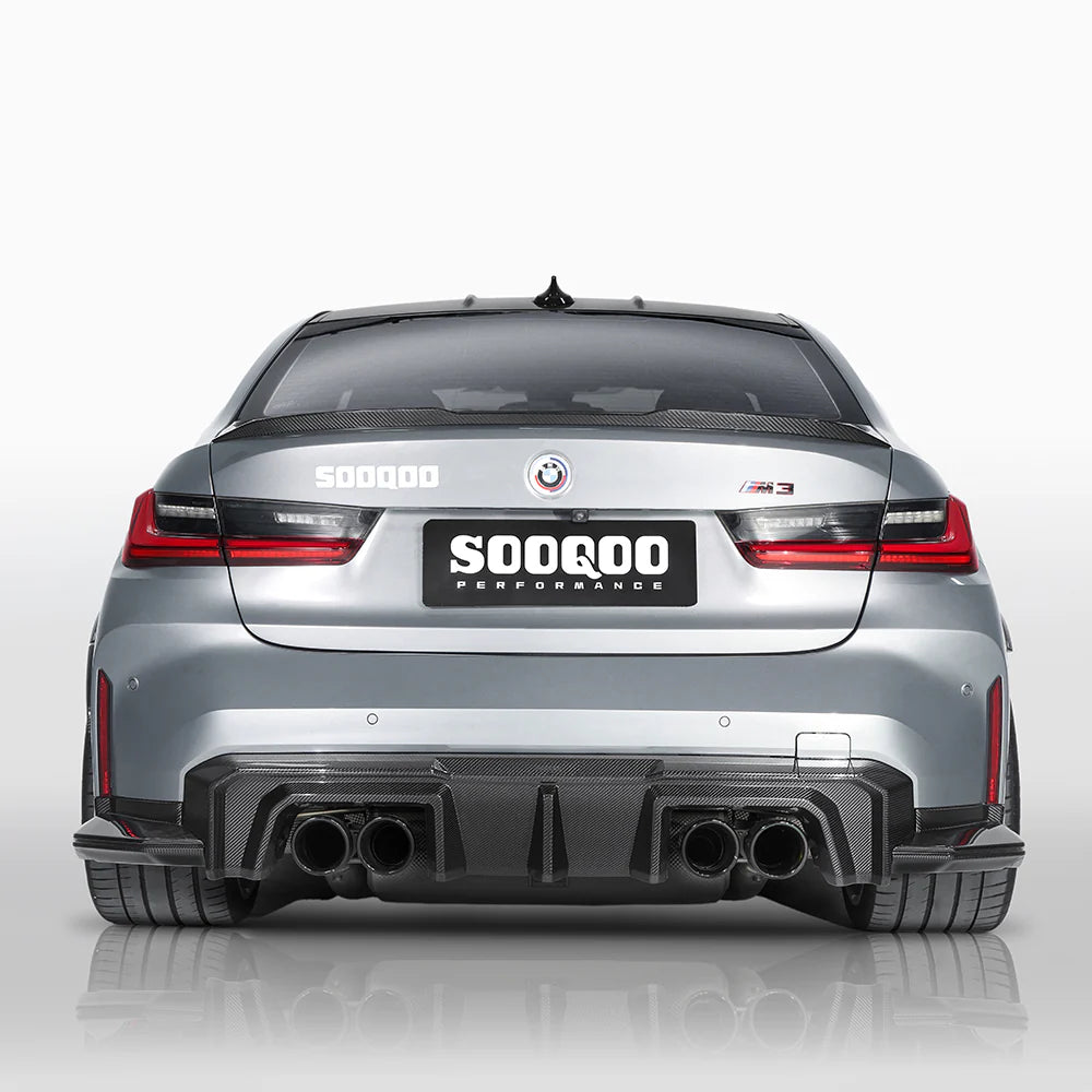 Sooqoo Dry Carbon V2 Rear Diffuser for BMW M3/M4 G8X (2021–Present)