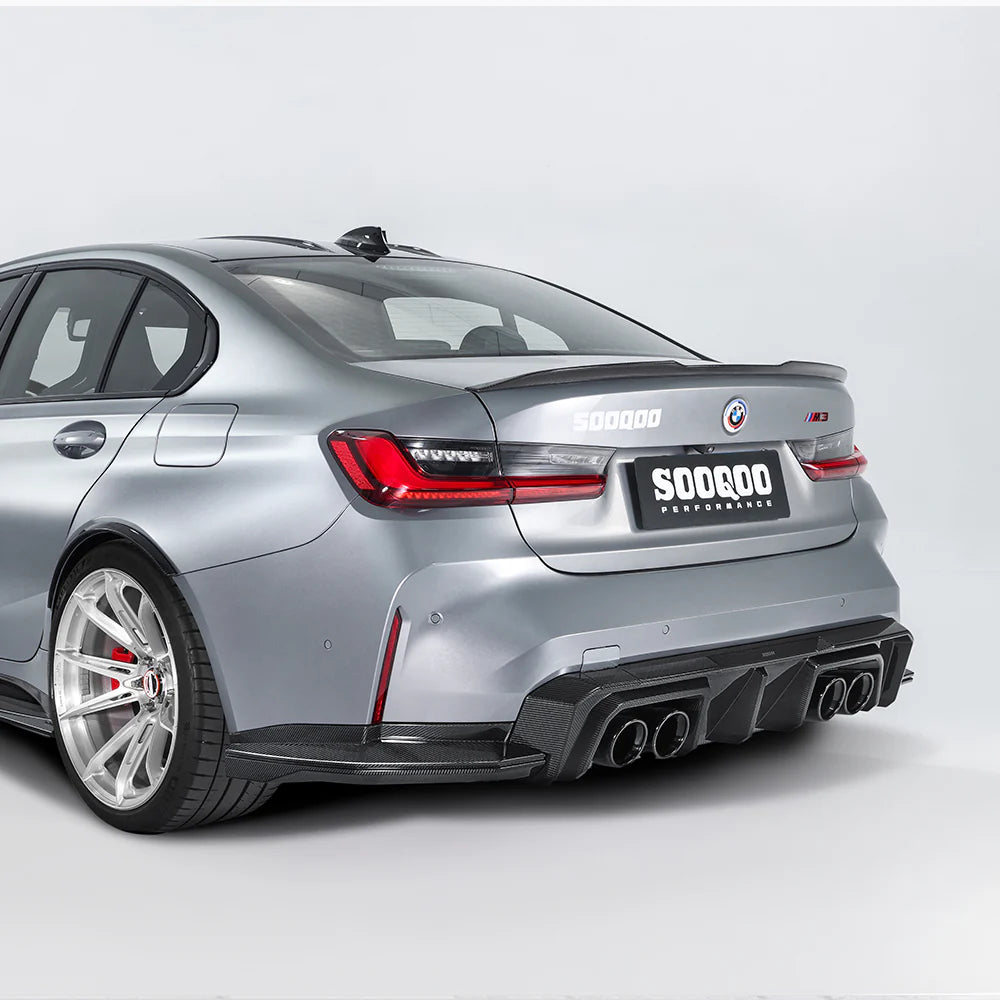 Sooqoo Dry Carbon V2 Rear Diffuser for BMW M3/M4 G8X (2021–Present)