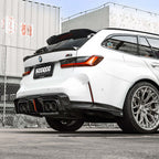 Sooqoo Dry Carbon V2 Rear Diffuser w/ Brake Light for BMW M3/M4 G8X (2021–Present)