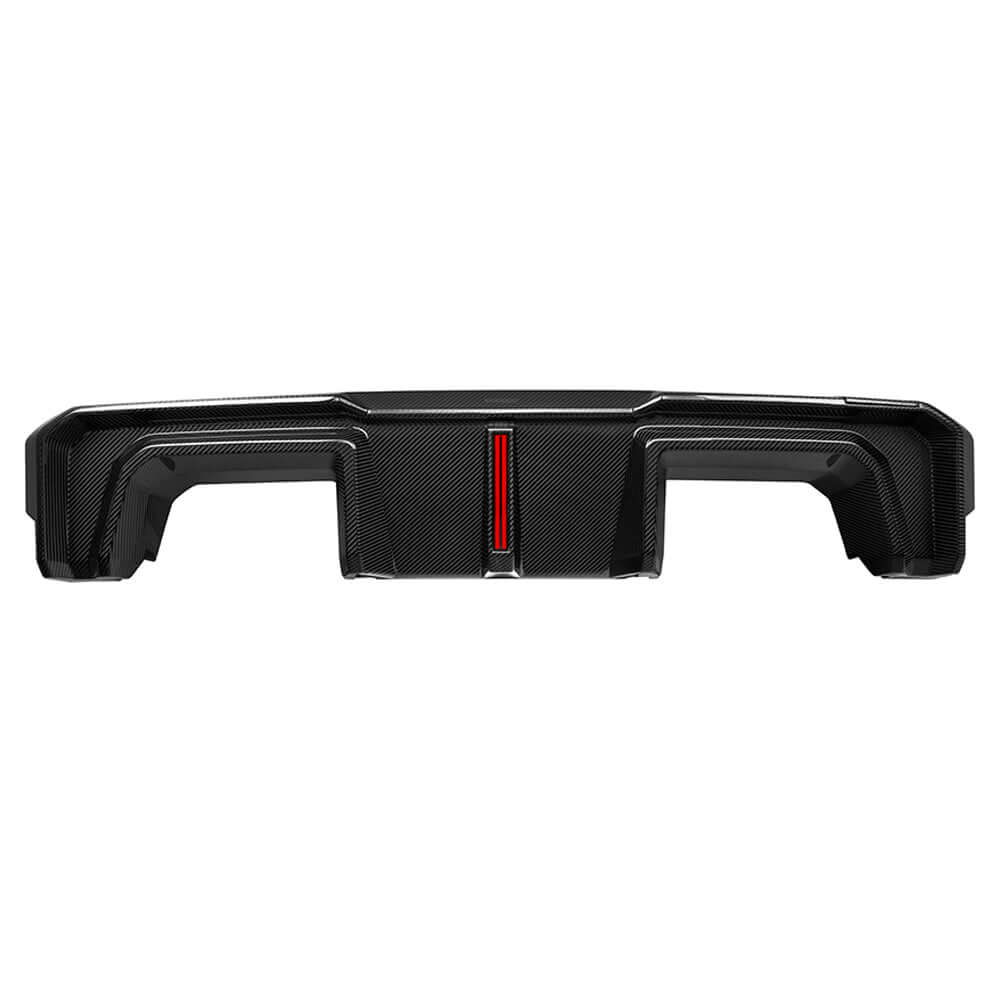 Sooqoo Dry Carbon V2 Rear Diffuser w/ Brake Light for BMW M3/M4 G8X (2021–Present)
