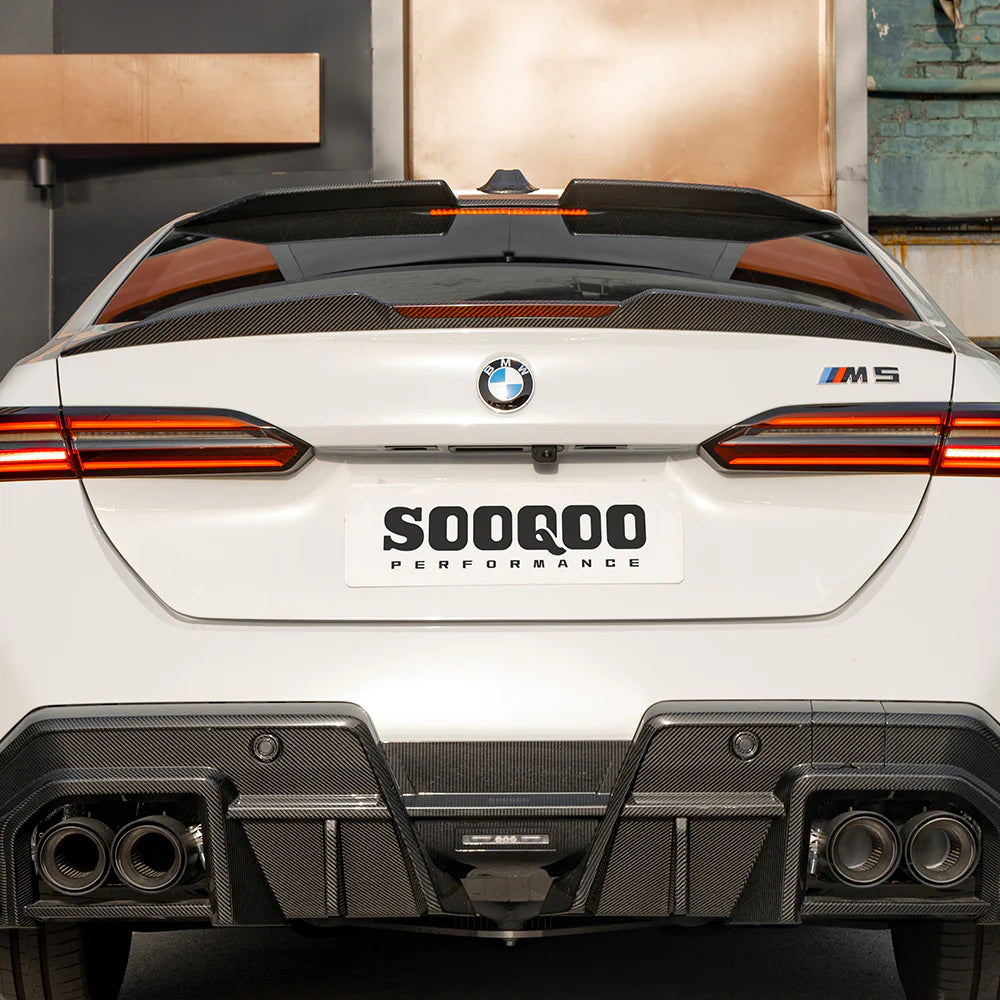 Sooqoo Dry Carbon Rear Spoiler for BMW M5 G90 (2025–Present)