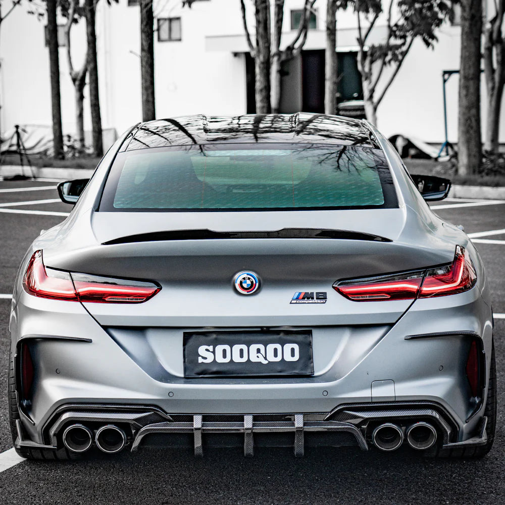 Sooqoo Dry Carbon Rear Vent Trim for BMW M8 F93 (2019–Present)