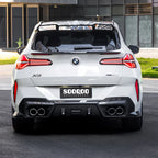 Sooqoo Dry Carbon Rear Bumper Inserts for BMW X3 G45 (2024–Present)