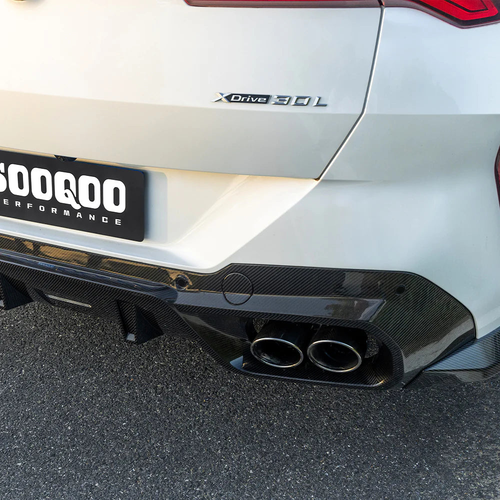 Sooqoo Dry Carbon Rear Diffuser for BMW X3 G45 (2024–Present)