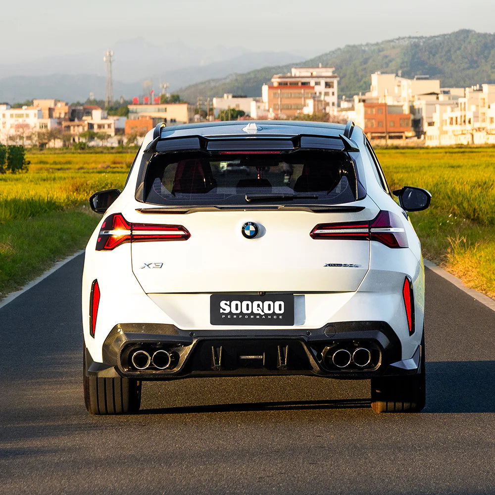 Sooqoo Dry Carbon Rear Diffuser for BMW X3 G45 (2024–Present)