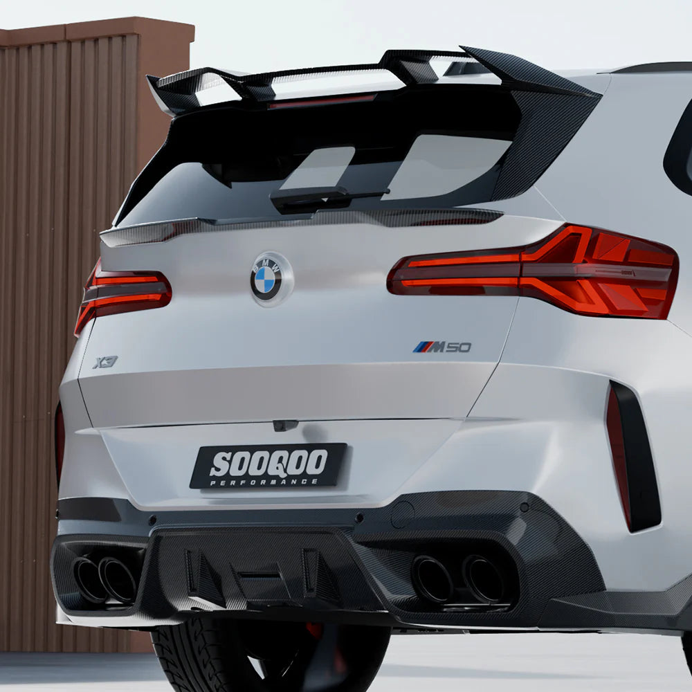 Sooqoo Dry Carbon Rear Spoiler for BMW X3 G45 (2024–Present)