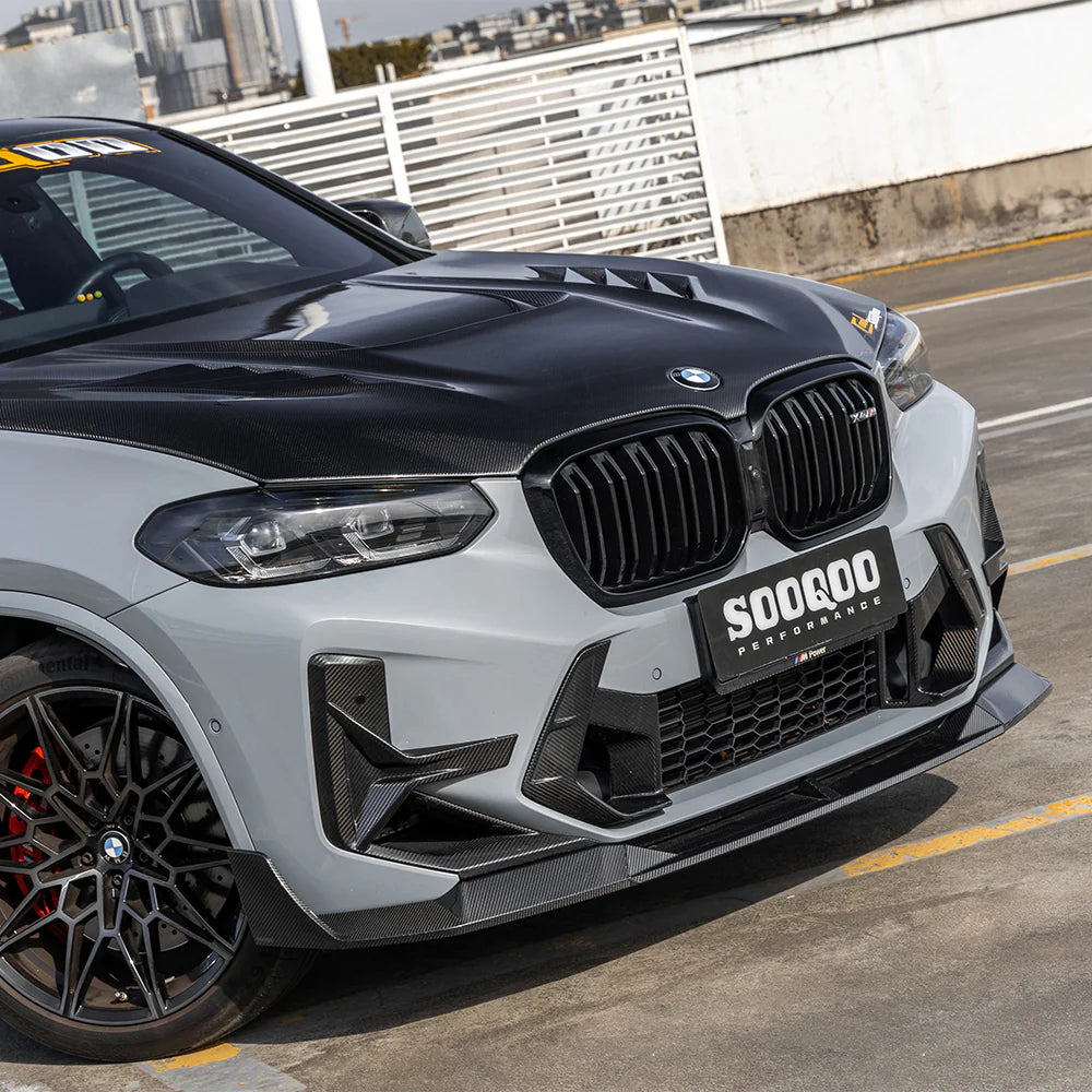 Sooqoo Dry Carbon V2 Front Lip for BMW X3M F97 / X4M F98 (2019–Present)