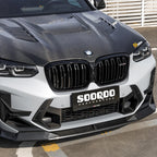 Sooqoo Dry Carbon V2 Front Lip for BMW X3M F97 / X4M F98 (2019–Present)