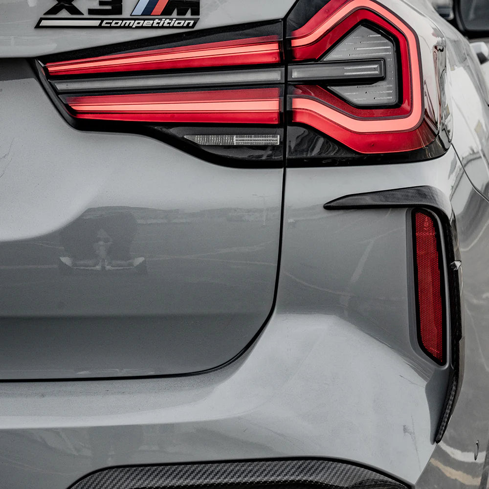Sooqoo Dry Carbon LCI Rear Bumper Inserts for BMW X3M F97 / X4M F98 (2019–Present)