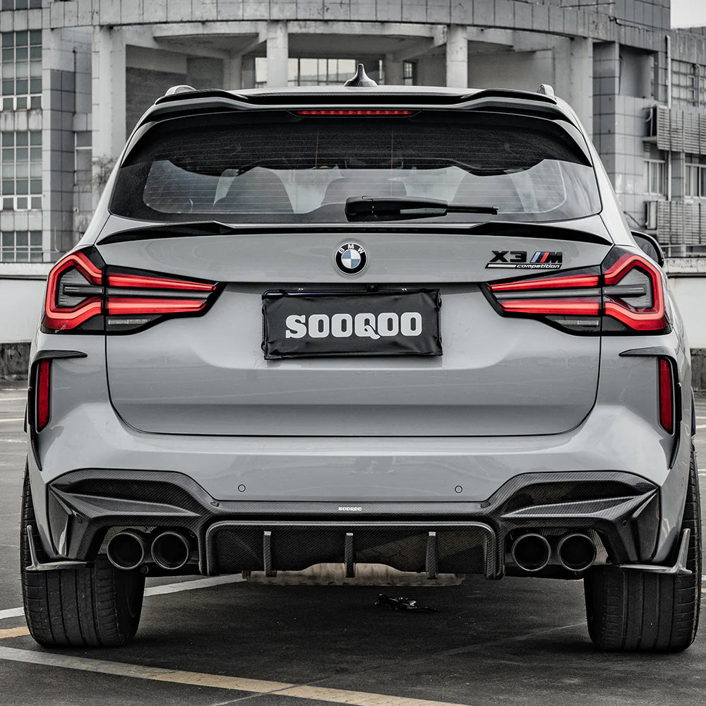 Sooqoo Dry Carbon LCI Rear Diffuser for BMW X3M F97 / X4M F98 (2019–Present)