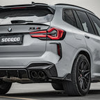 Sooqoo Dry Carbon LCI Rear Diffuser for BMW X3M F97 / X4M F98 (2019–Present)
