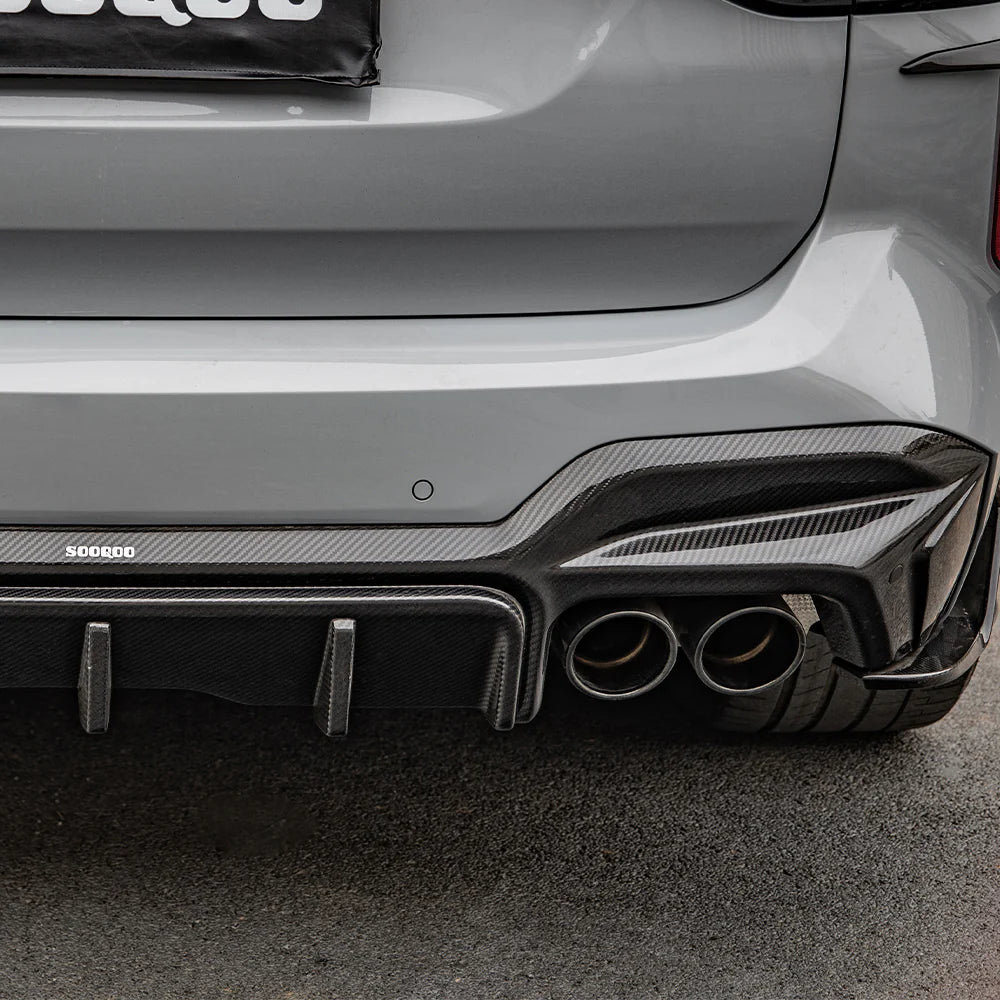 Sooqoo Dry Carbon LCI Rear Diffuser for BMW X3M F97 / X4M F98 (2019–Present)