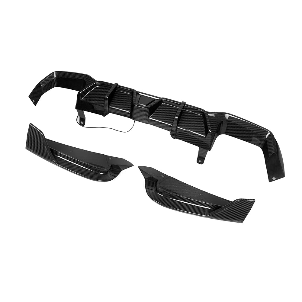 Sooqoo Dry Carbon Rear Diffuser with Brake Light for BMW X4 G02 (2020–Present)