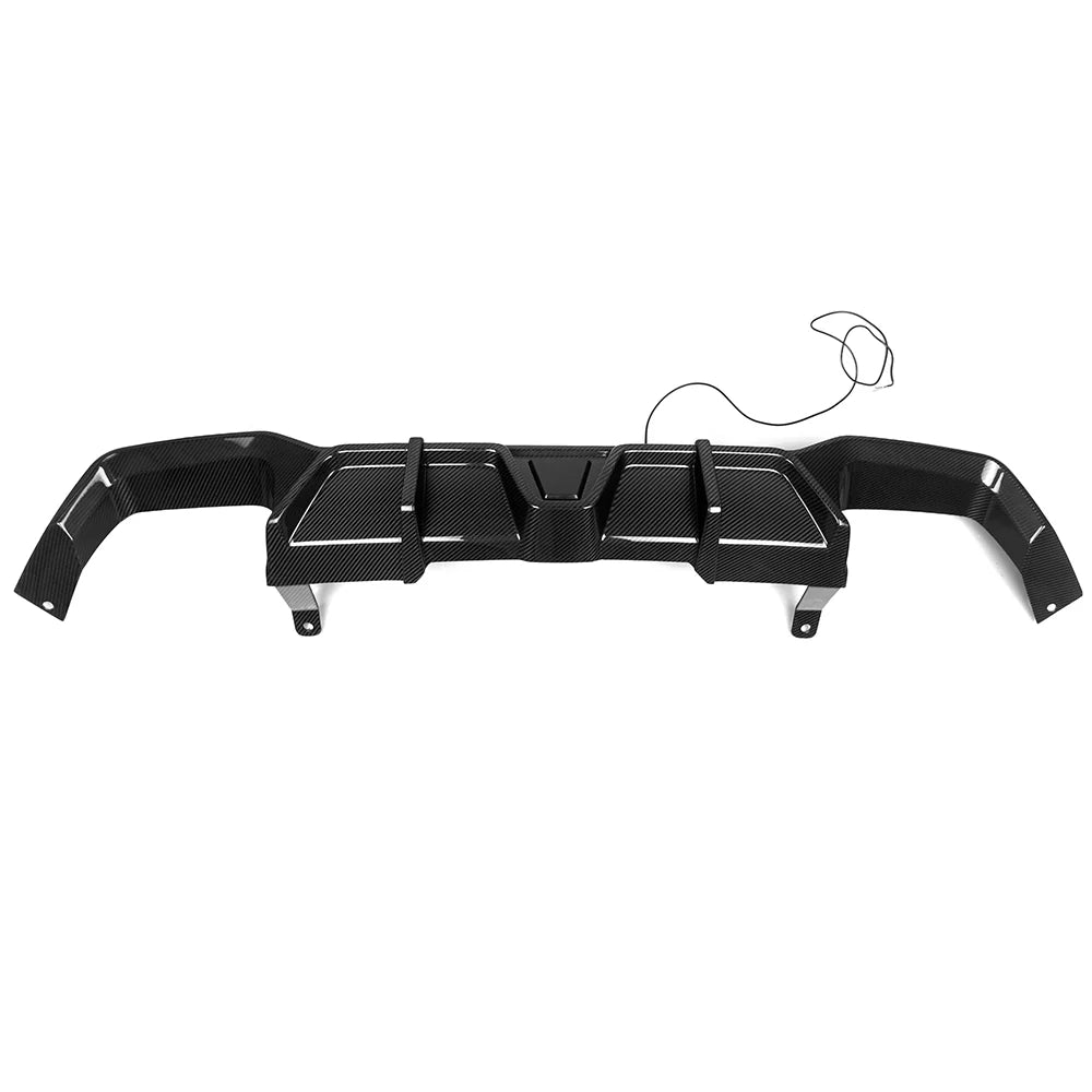 Sooqoo Dry Carbon Rear Diffuser with Brake Light for BMW X4 G02 (2020–Present)