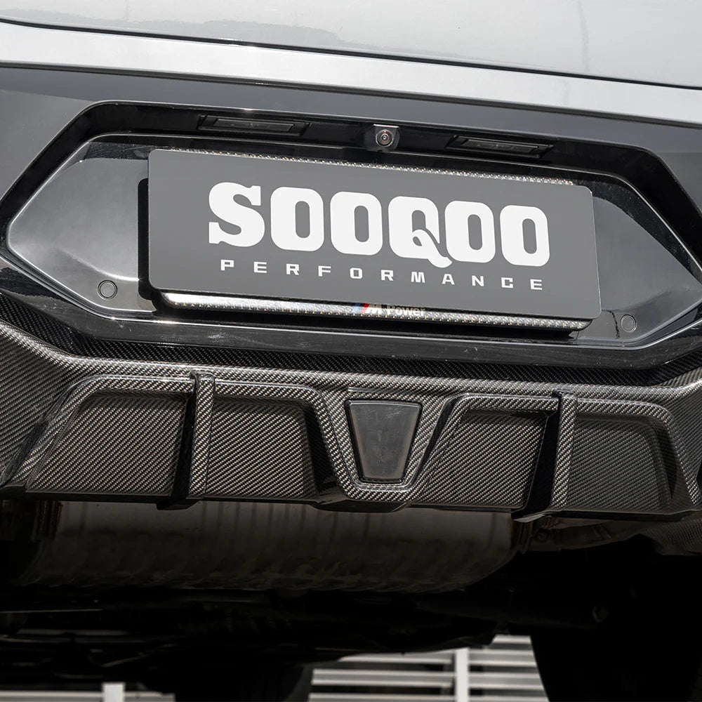 Sooqoo Dry Carbon LCI Rear Diffuser with Brake Light for BMW X4M F98 (2019–Present)