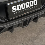 Sooqoo Dry Carbon LCI Rear Diffuser with Brake Light for BMW X4M F98 (2019–Present)