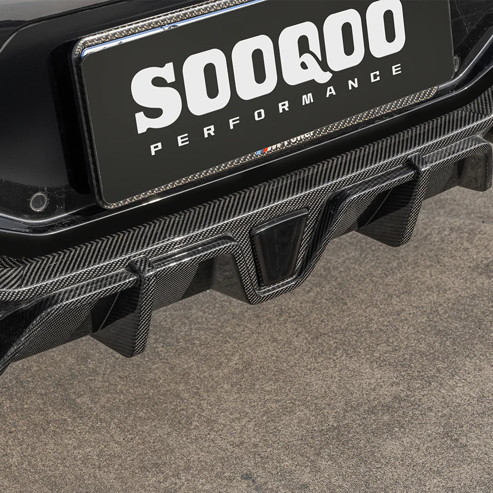 Sooqoo Dry Carbon LCI Rear Diffuser with Brake Light for BMW X4M F98 (2019–Present)