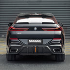 Sooqoo Dry Carbon Rear Diffuser with Brake Light for BMW X6 G06 (2020–Present)