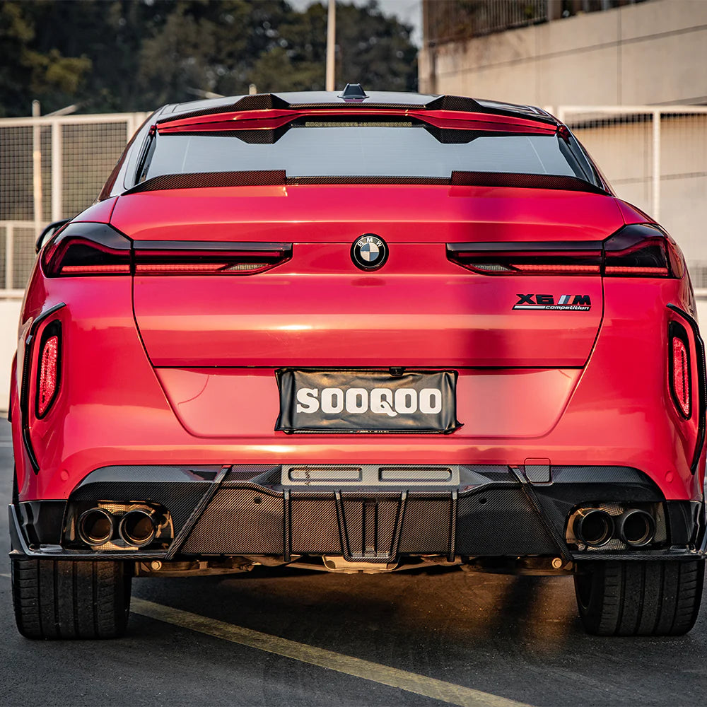 Sooqoo Dry Carbon Top Spoiler for BMW X6M F96 (2020–Present)
