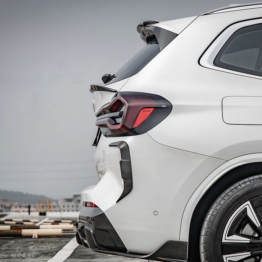 Sooqoo Dry Carbon Rear Bumper Inserts for BMW iX3 G08 (2020–Present)