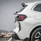 Sooqoo Dry Carbon Rear Bumper Inserts for BMW iX3 G08 (2020–Present)