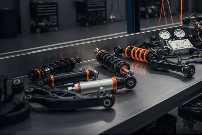 Custom suspension setup, installation, wiring, calibration, and performance tuning.